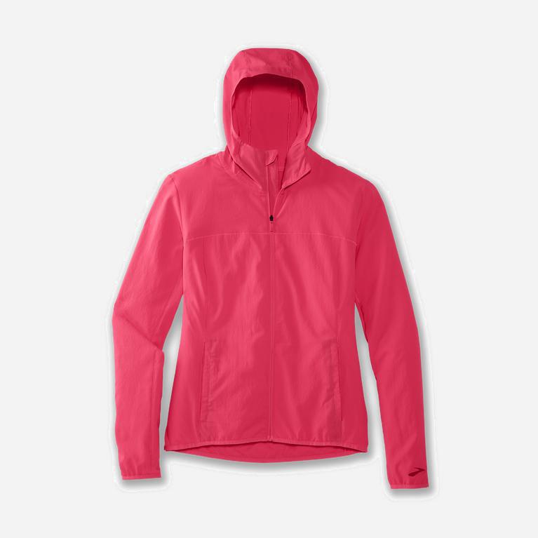 Brooks Canopy Womens Running Jackets - Fluoro Pink - Philippines (534062FIT)